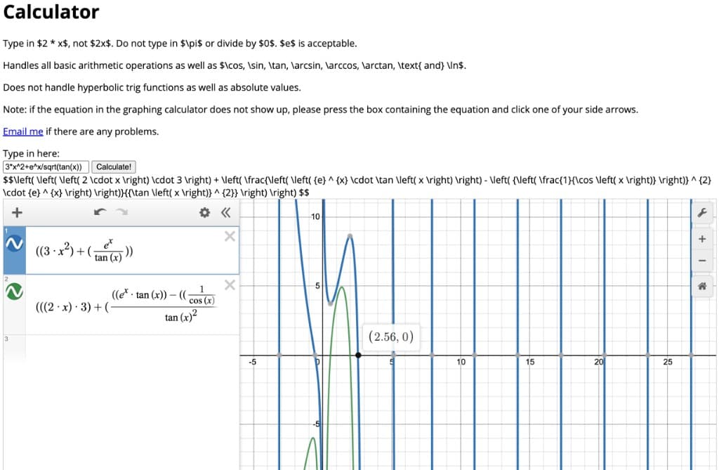 Calculus Calculator